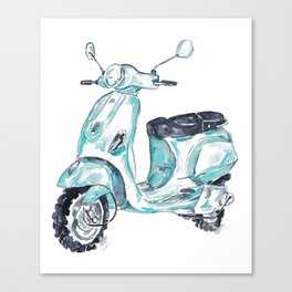 Vespa scooter print Kids room wall decor painting Canvas Print