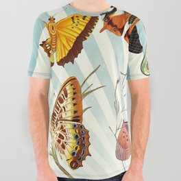 Butterflies Dragonflies and Moths All Over Graphic Tee