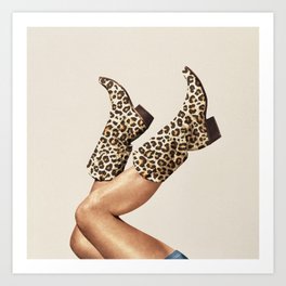These Boots - Leopard Print Art Print