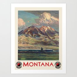 Vintage poster - Montana Art Print