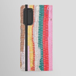 Ethnic stitch textile in multiple colours. Android Wallet Case