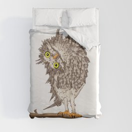 Curious Owl Duvet Cover