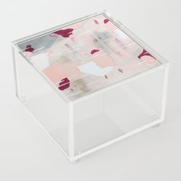 Floating Pink Abstract Acrylic Box