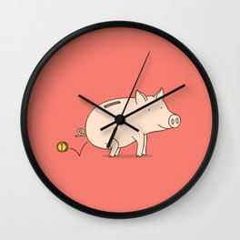 piggy bank Wall Clock