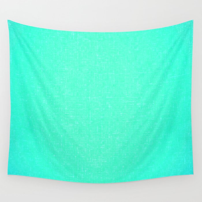 bright turquoise architectural glass texture look Wall Tapestry