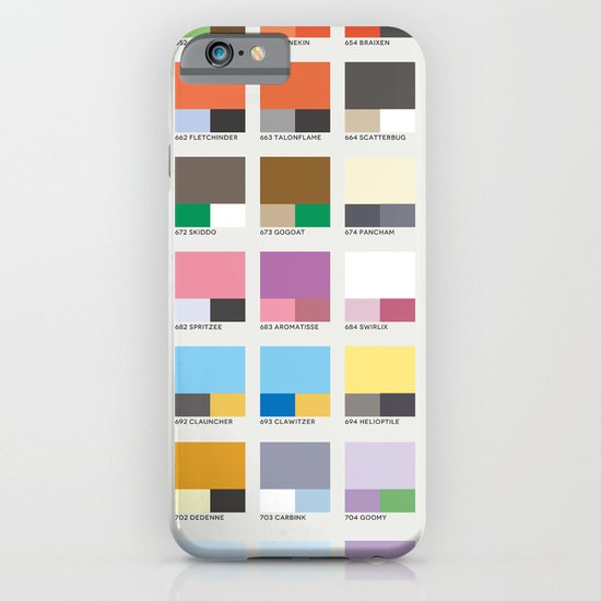 Poke-Pantone 6 (Kalos Region) iPhone & iPod Case