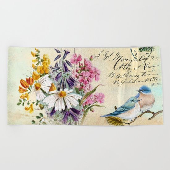 Sweet birds #1 Beach Towel