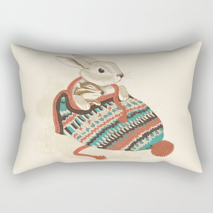 cozy chipmunk Rectangular Pillow