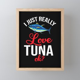 Red Tuna Fish Bluefin Fishing Salad Framed Mini Art Print