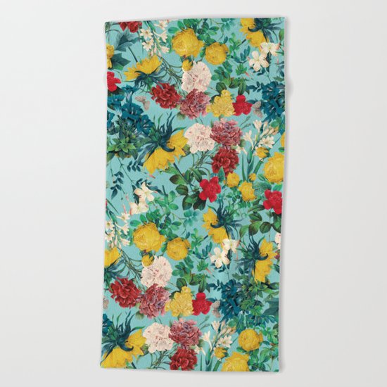 Summer Botanical III Beach Towel