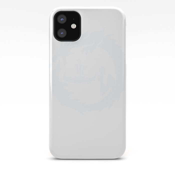 Norse Mythology Viking Ship And Dragon Print Iphone Case By