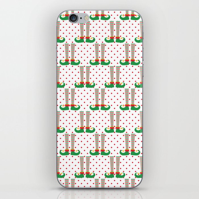 Christmas Elf Pattern iPhone Skin