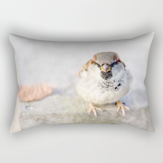 Don't Mess With Sparrows Rectangular Pillow