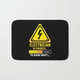 Electrician Bath Mat | Worker, Flash, Thunderbolt, Torrent, Electrician, Acdc, Wireless, Thunderstruck, Current, Tv 
