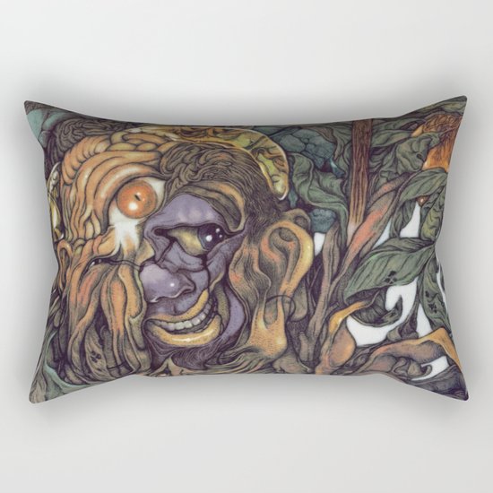 Hello & Goodbye (Hindu color style) Rectangular Pillow