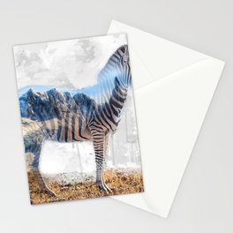 Zebra, wild art good for a many reasons as a gift to important persons Stationery Card