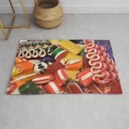 Mom's Hard Ribbon Candy Party Mix Rug