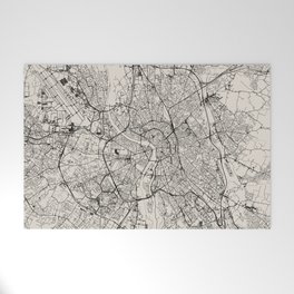 France, Toulouse Authentic Map Welcome Mat