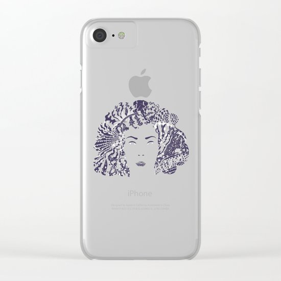 Purple Night Clear iPhone Case