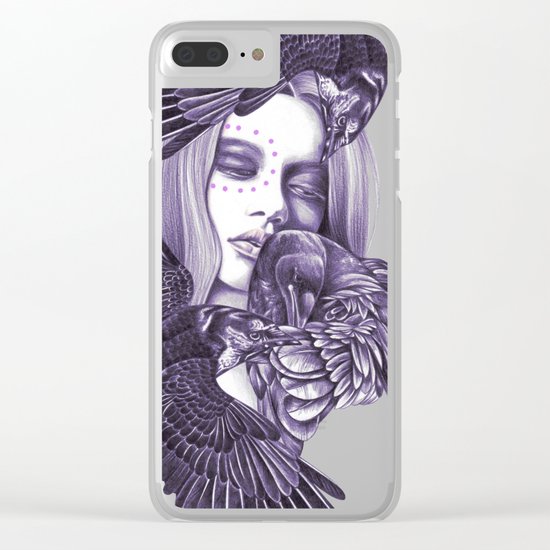 Crows Clear iPhone Case