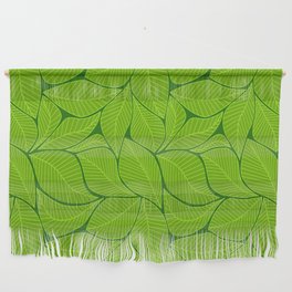 Green Leaves Background. Wall Hanging
