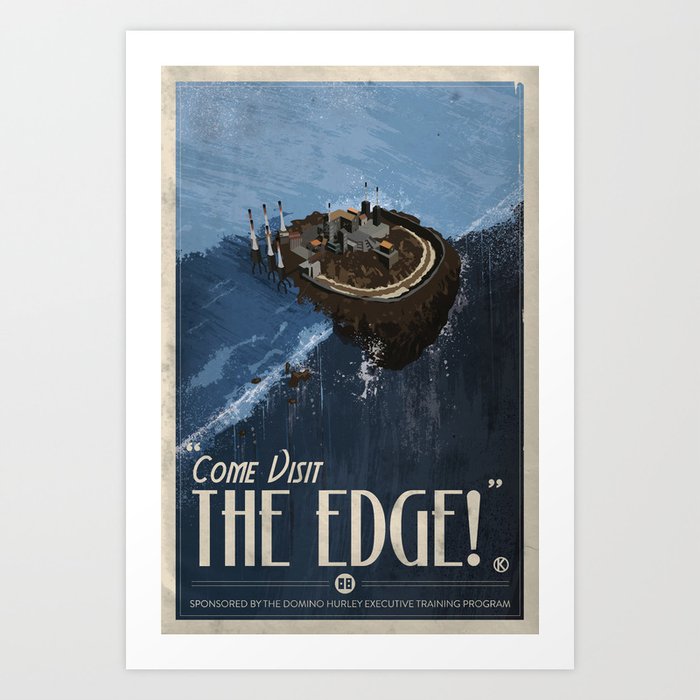 Grim Fandango Vintage Travel Poster - The Edge Art Print