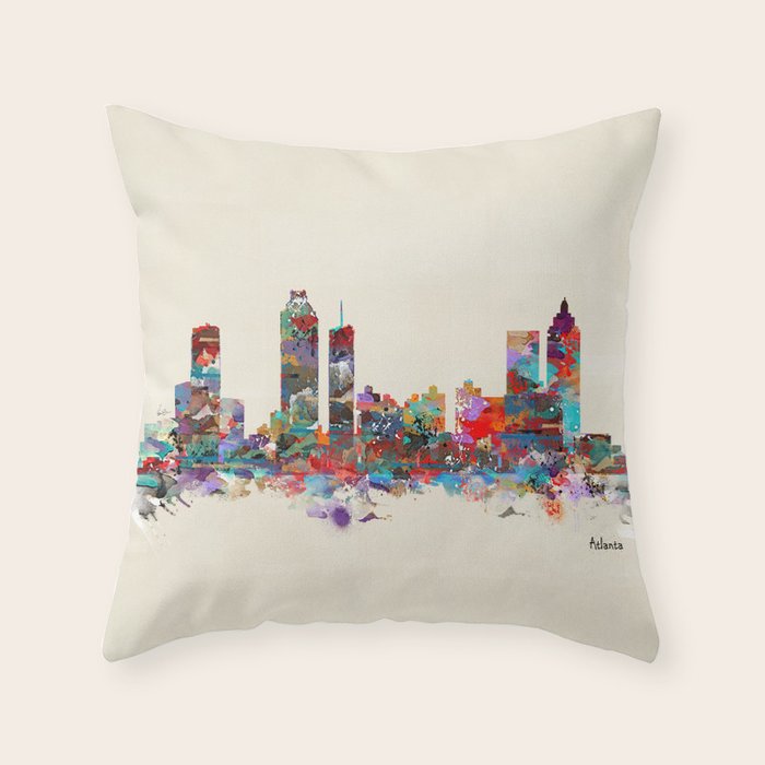 Atlanta Throw Pillow by bri.buckley Society6