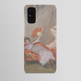 Milly Finch (Reclining Woman on Sofa with Fan) - James Abbott McNeill Whistler Android Case