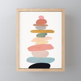 Balancing Stones 22 Framed Mini Art Print