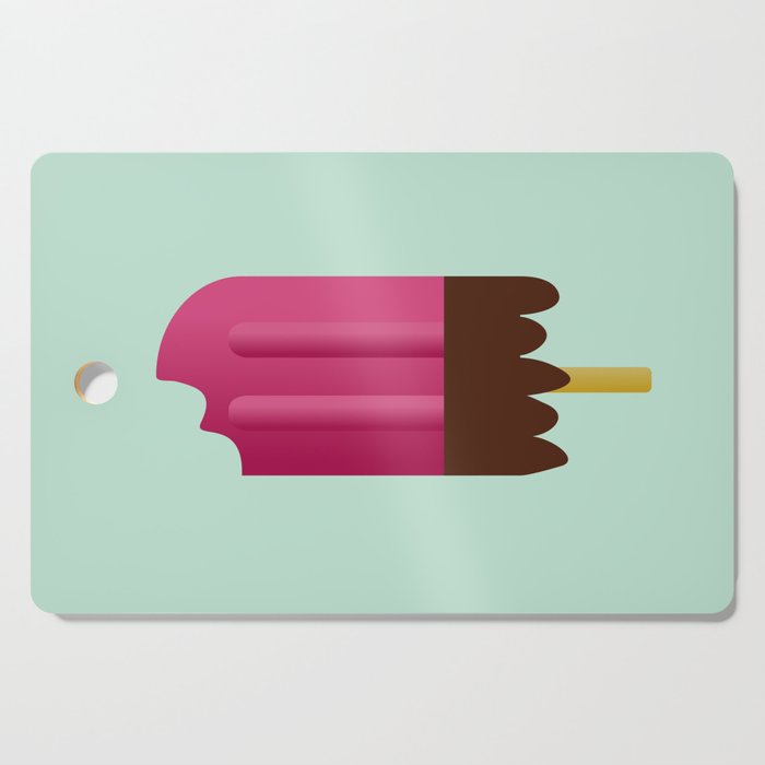 Strawberry Chocolate Ice Cream Popsicle Cutting Board