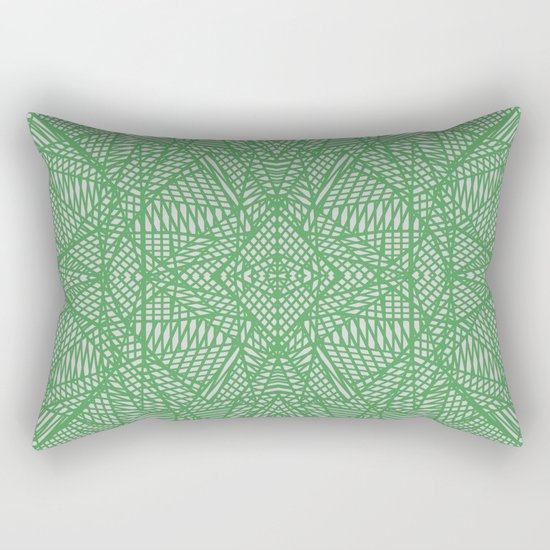 Ab Lace Green Rectangular Pillow