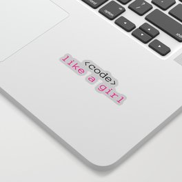 Code like a girl Sticker