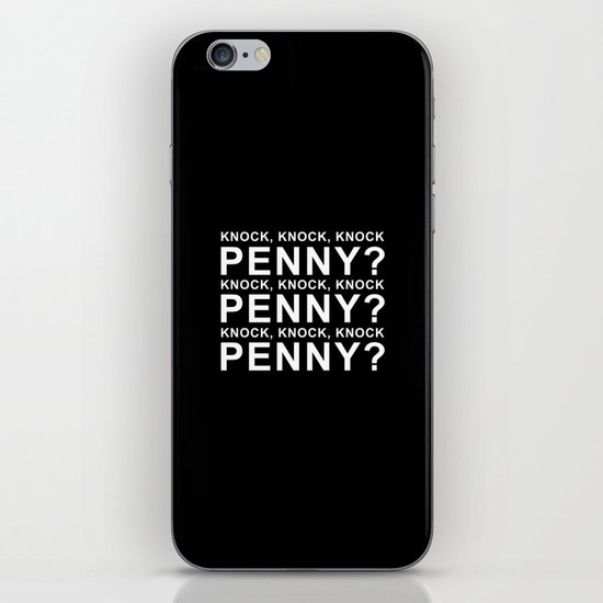 The Big Bang theory: Knock, knock, knock, Penny! iPhone Skin