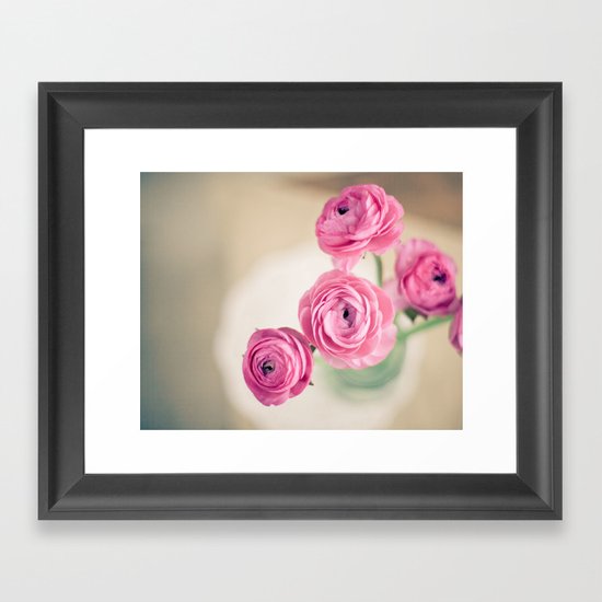 Ranunculus in Morning Light Framed Art Print