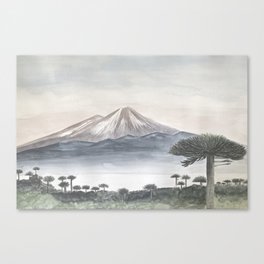Mural Volcan Llaima Canvas Print