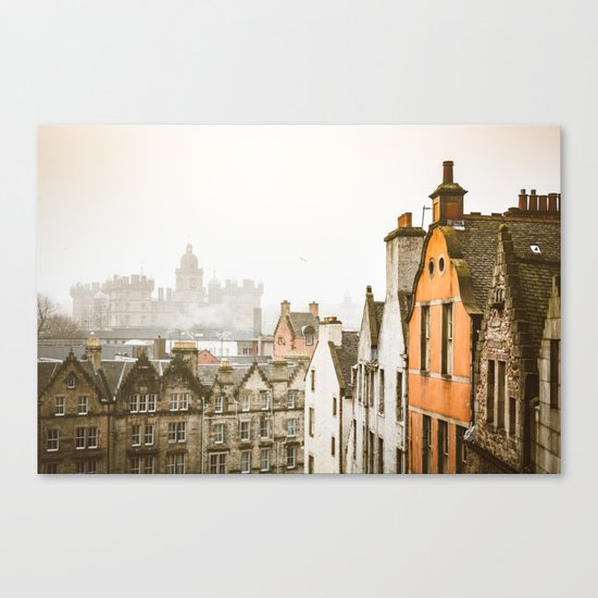 Grassmarket Rooftops Canvas Print