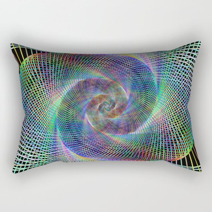 Fractal spiral Rectangular Pillow