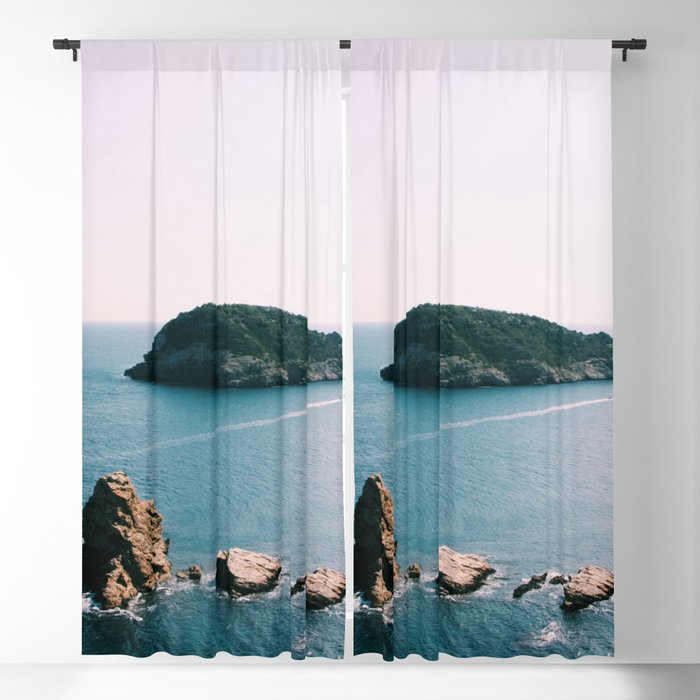 Spain Photography - Islands In The Spanish Sea Blackout Curtain