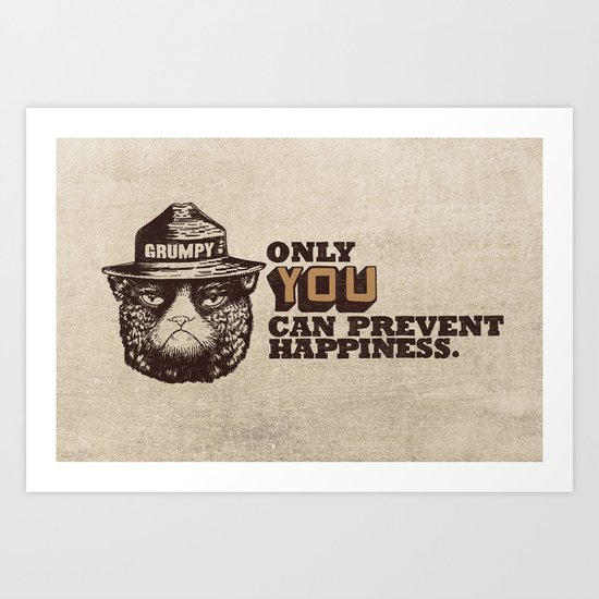 Grumpy PSA Art Print