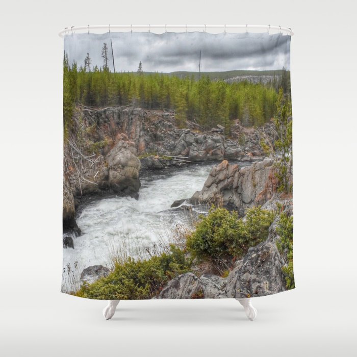 Yellowstone River Shower Curtain