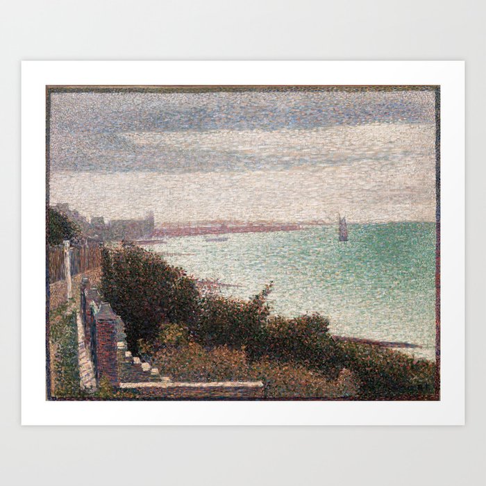 The Channel at Gravelines, Evening_Georges Seurat French artist(1859-1891) Art Print