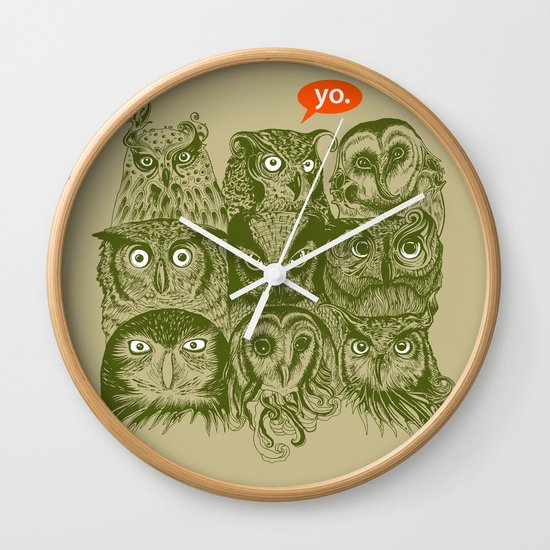Wisdom to the Nines Wall Clock