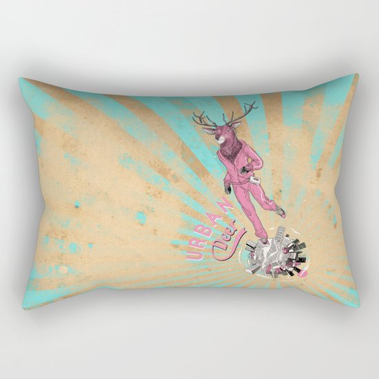 Urban Deer Rectangular Pillow