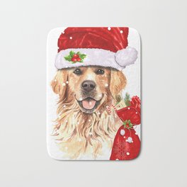Golden Retriever Dog Christmas Holiday Gift Bath Mat | Youll, Holiday, Graphicdesign, Looks, Gift, Lovers, Your, Baby, It, Wear 