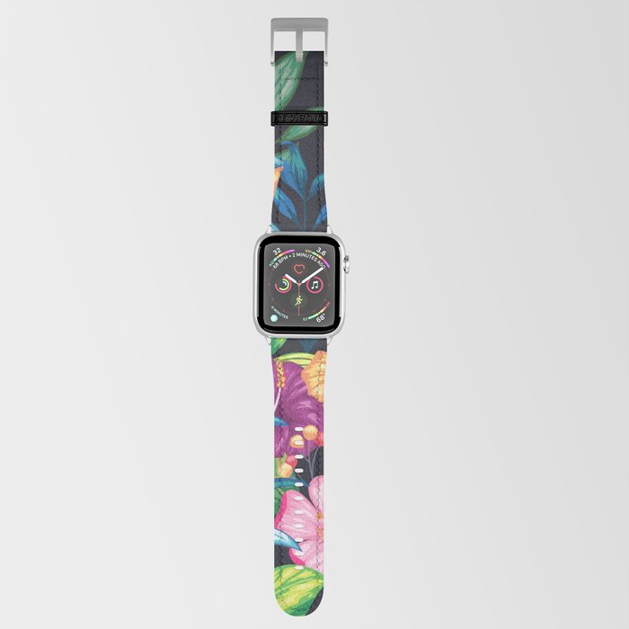 Beautiful vintage floral seamless pattern Apple Watch Band