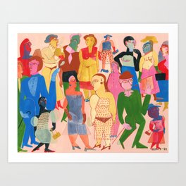 Party People Pink Art Print