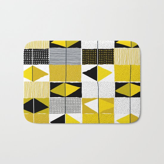 diamond pattern 034 Bath Mat