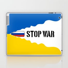 Concept stop the war in Ukraine Laptop Skin