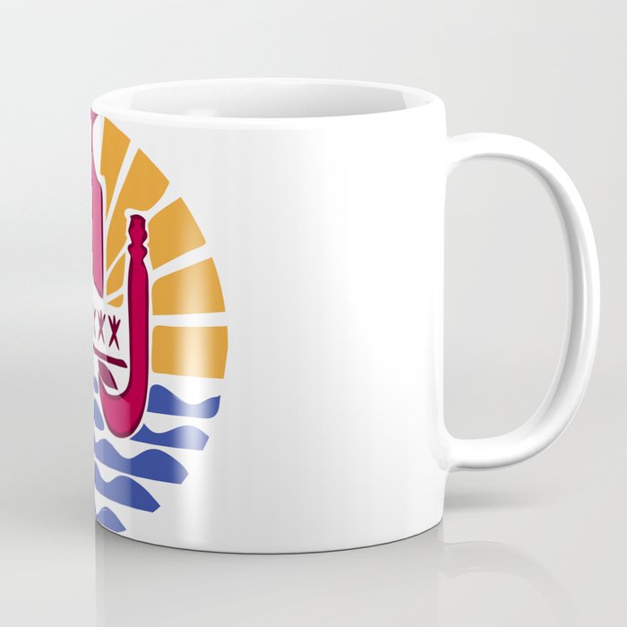 French Polynesia flag emblem Coffee Mug