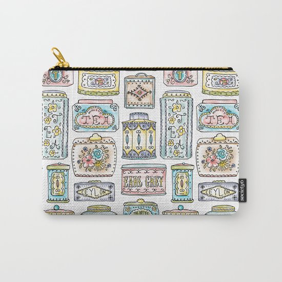 Tea Tins Carry-All Pouch